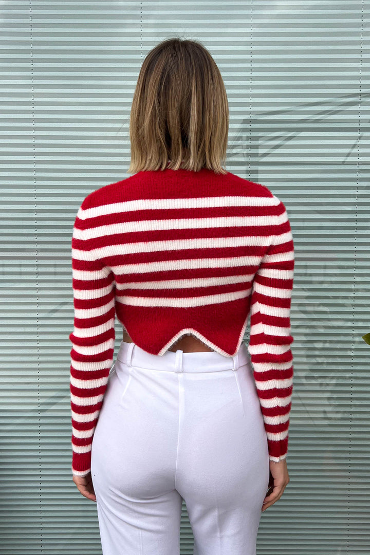 MPL Women's Striped Crop Sweater 6611 - Ciudad Madero