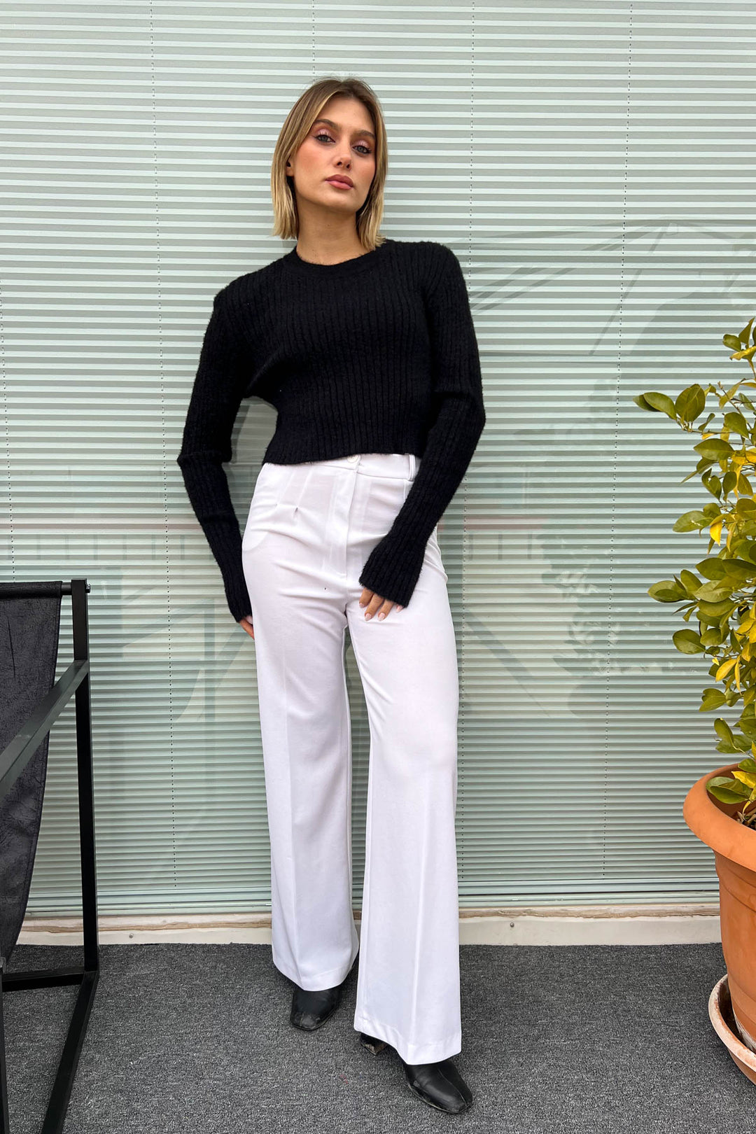 MPL Women's Ribbed Crop Sweater 6620 - Gelsenkirchen