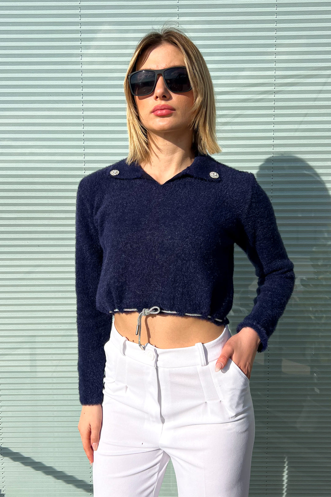 MPL Woman's Collar Brooch Sweater 6807 - Galeana