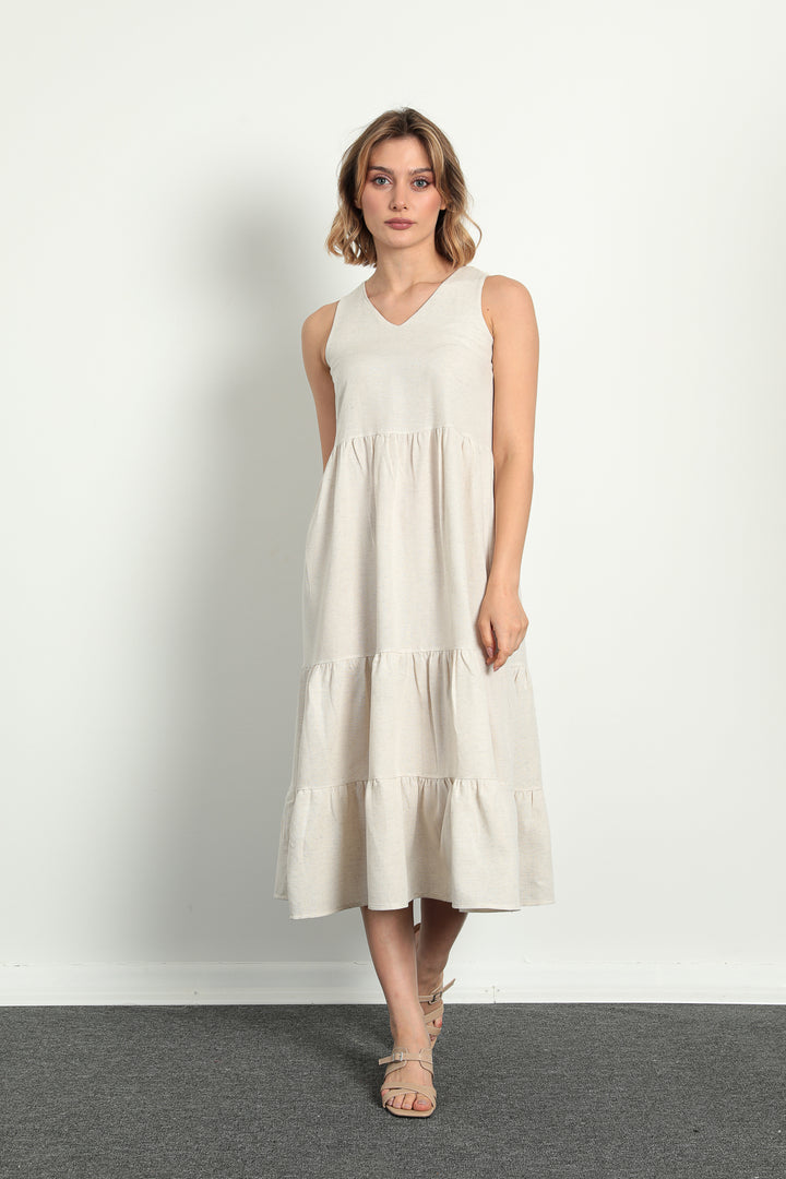 MPL Woman V Neck Back Lace Long Dress 1120 - Las Vegas