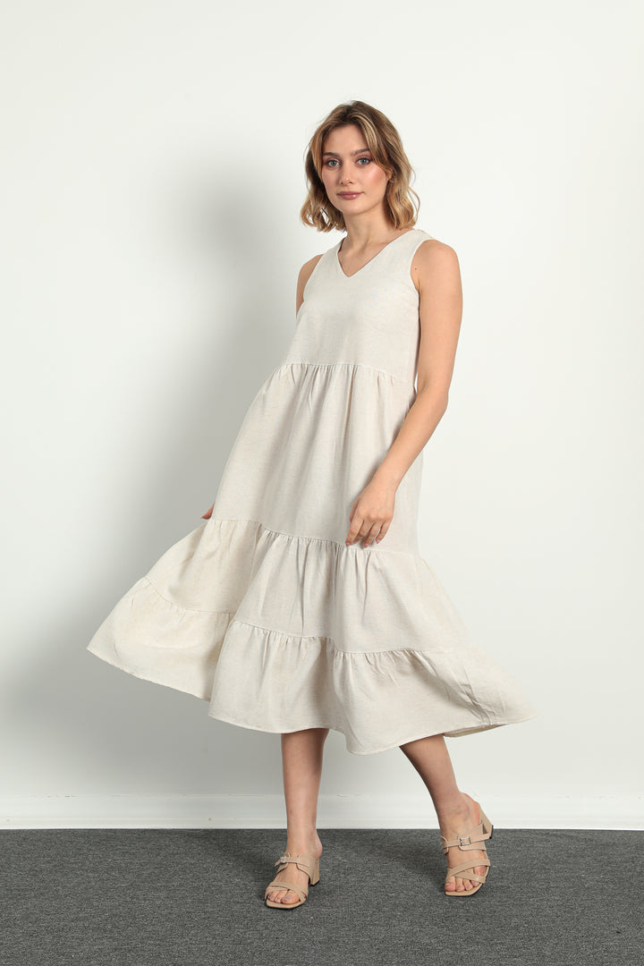 MPL Woman V Neck Back Lace Long Dress 1120 - Las Vegas
