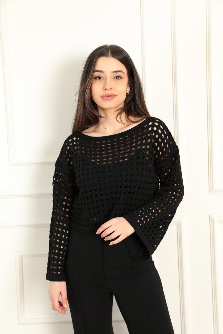 MPL Woman Perforated Knit Crop Top - Evere