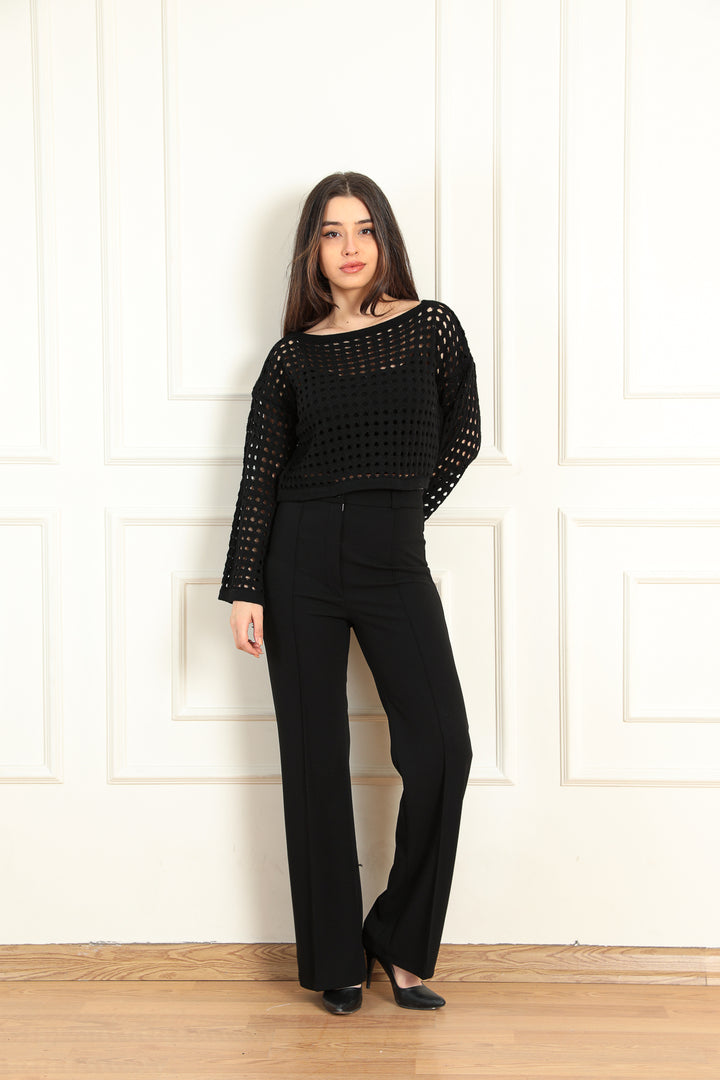 MPL Woman Perforated Knit Crop Top - Evere
