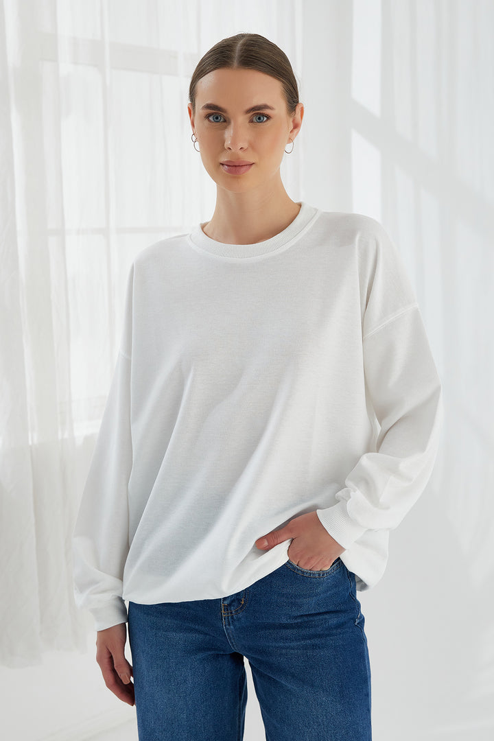 MPL Woman Oversize 2 Yarn Sweatshirt 103by250011 - Orangetown