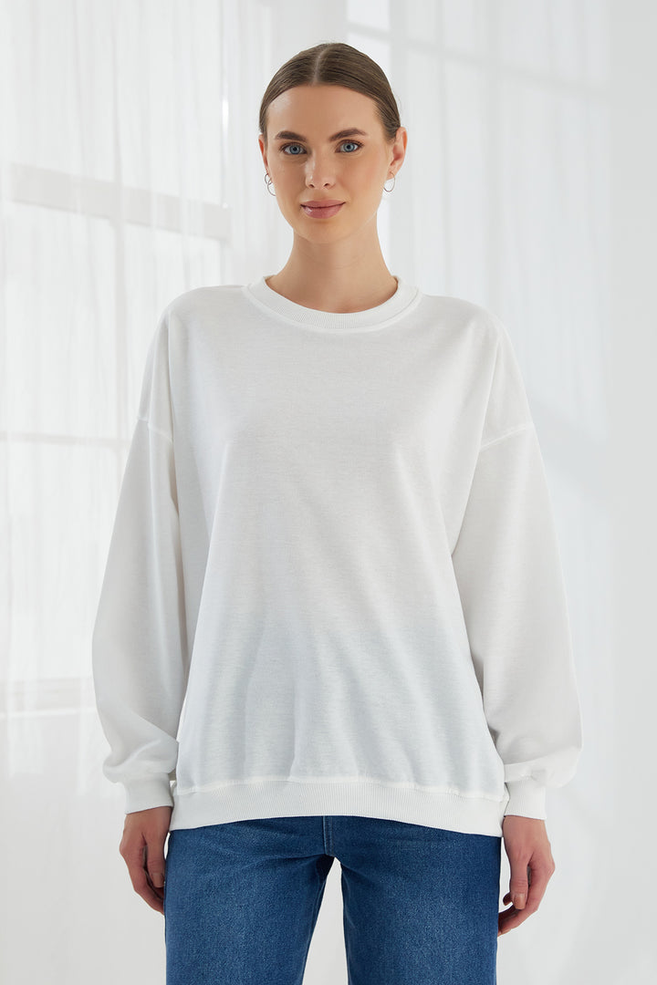 MPL Woman Oversize 2 Yarn Sweatshirt 103by250011 - Orangetown