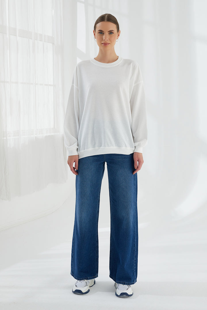 MPL Woman Oversize 2 Yarn Sweatshirt 103by250011 - Orangetown