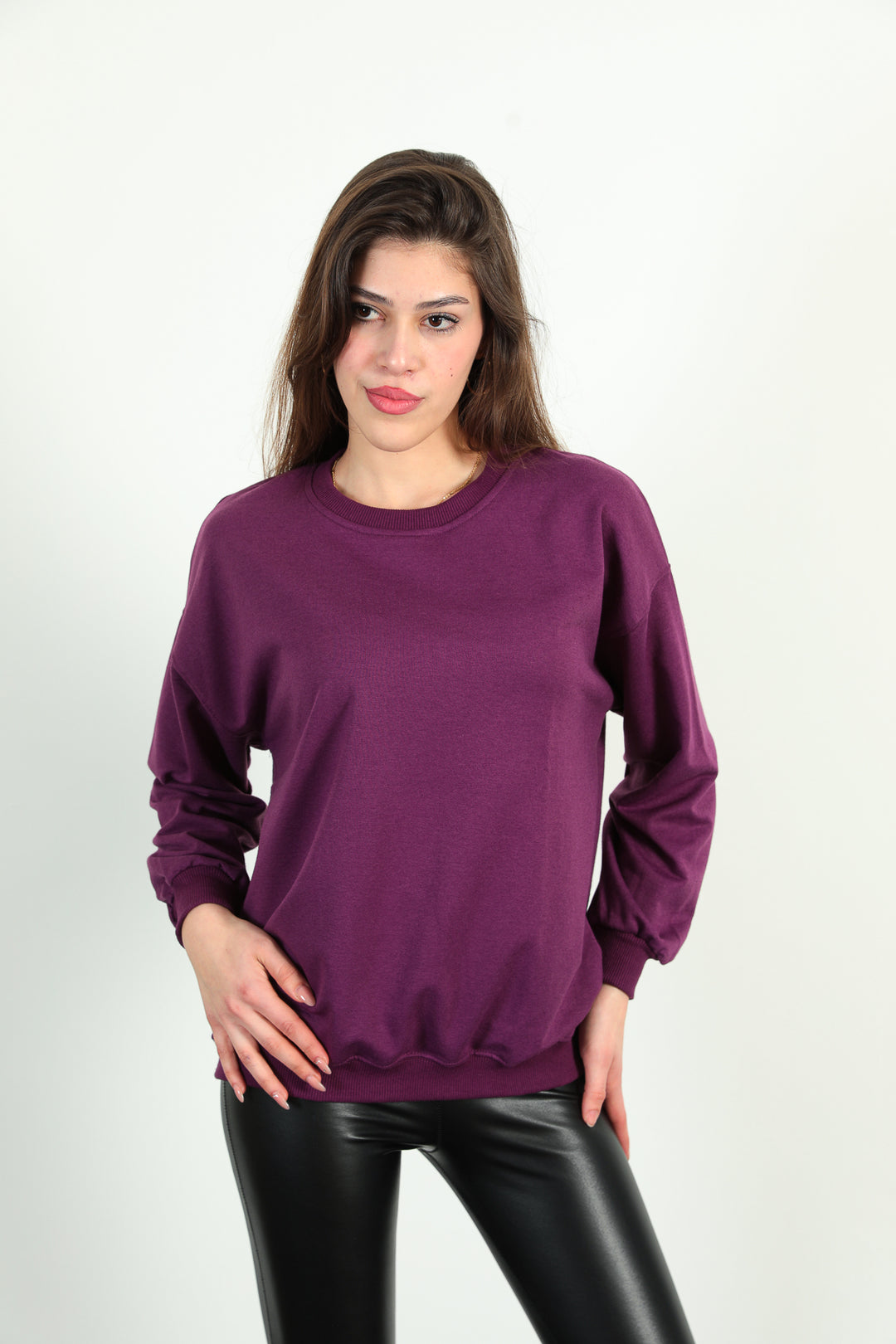 MPL Woman Oversize 2 Yarn Sweatshirt 103by250011 - Macerata