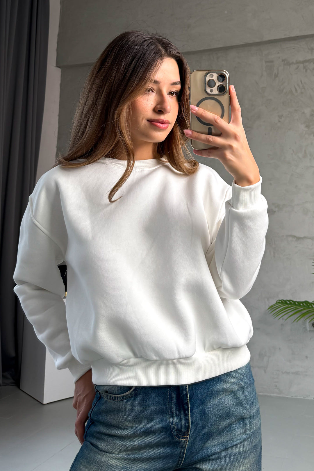 MPL Woman 3 Yarn Inside Sherpa Bicycle Collar Sweatshirt 21614 - Zacatepec