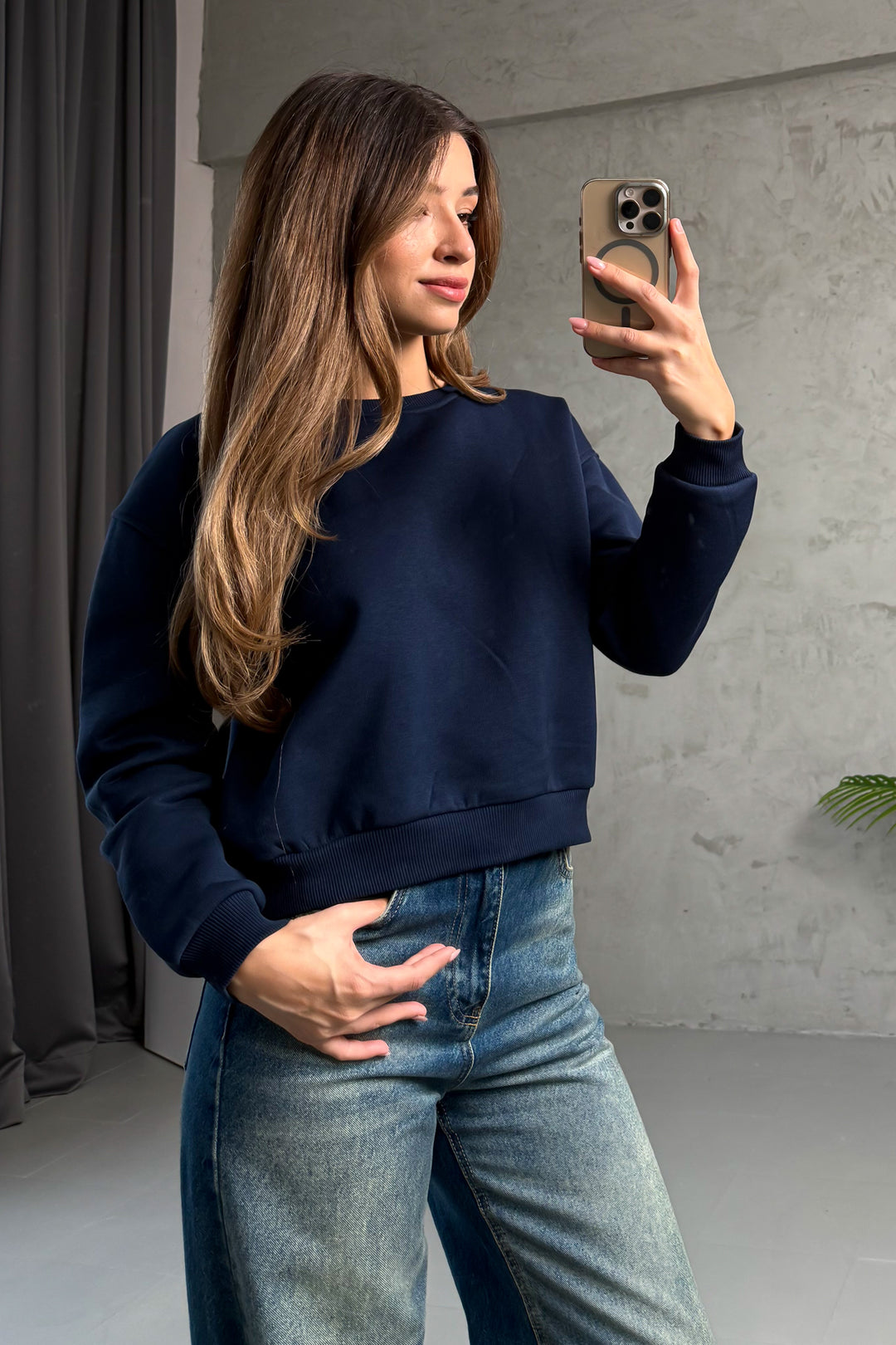 MPL Woman 3 Yarn Inside Sherpa Bicycle Neck Sweatshirt 21614 - Lleida