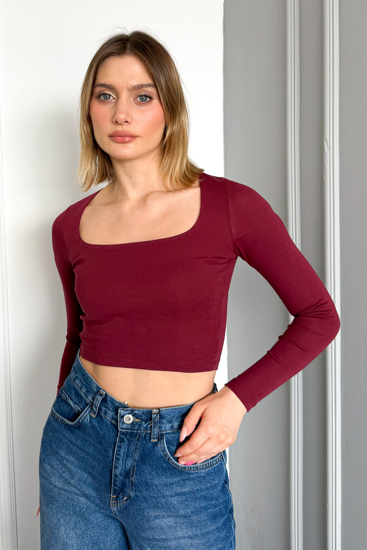 MPL Women's Square Neck Long Sleeve Blouse 21650 - Lawton