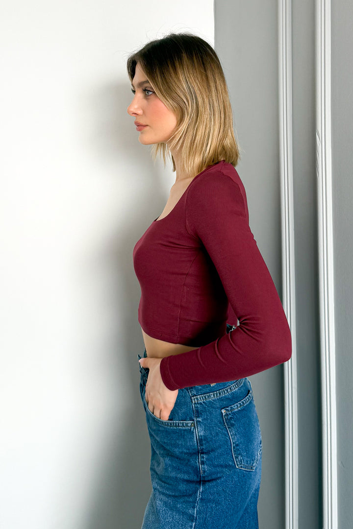 MPL Women's Square Neck Long Sleeve Blouse 21650 - Lawton