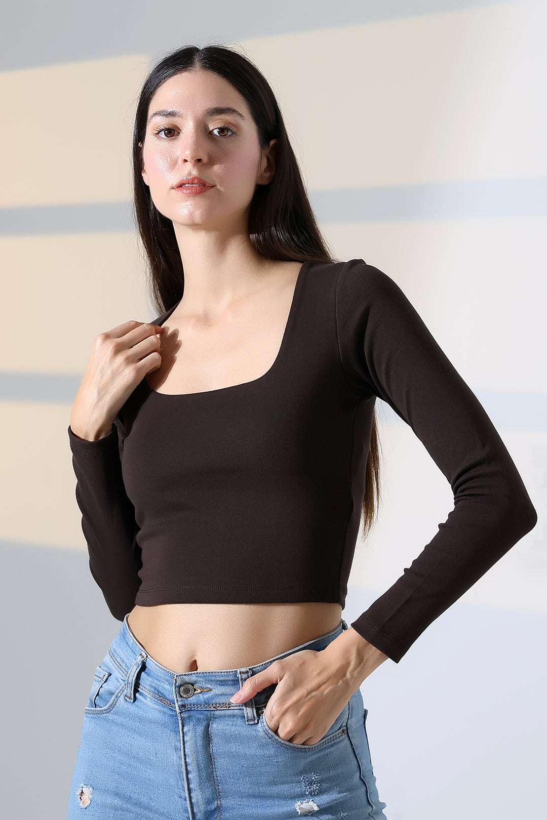 MPL Women's Square Neck Long Sleeve Blouse 21650 - Schaumburg