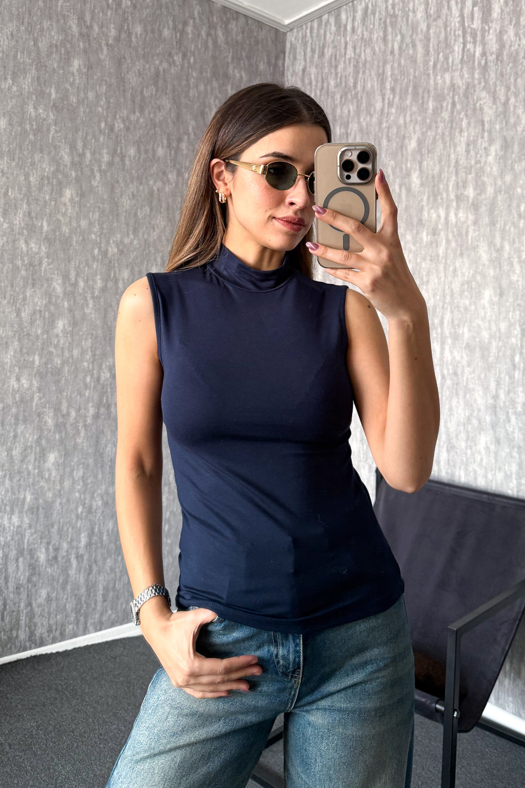 MPL Women's Sleeveless Half Fisherman Blouse 21757 - Croydon