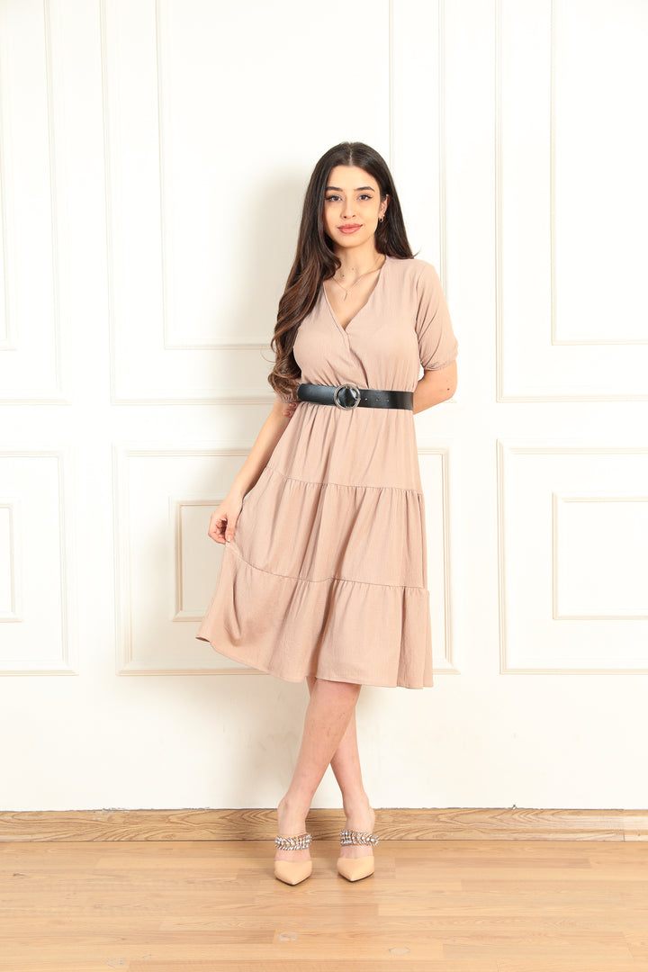 MPL Women's Belted Short Sleeve Dress 2377 - Vila Franca de Xira