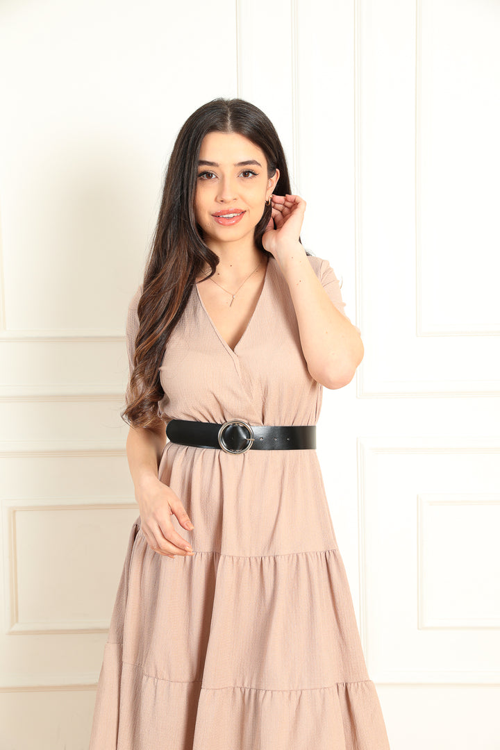 MPL Women's Belted Short Sleeve Dress 2377 - Vila Franca de Xira