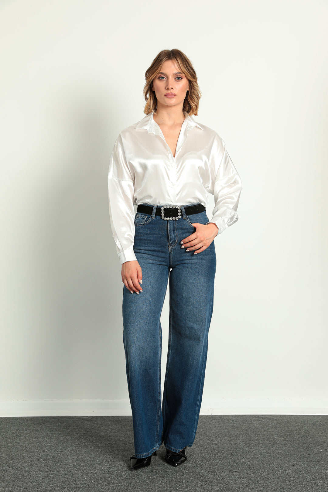 MPL Woman Satin Shirt 3985 - New Braunfels