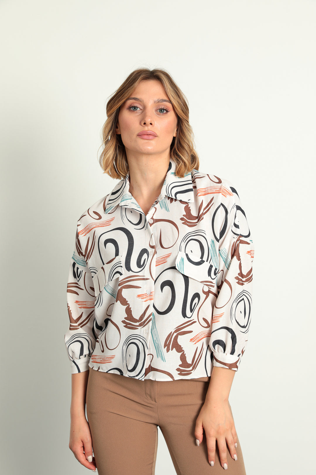 MPL Woman Patterned Shirt 20250 - San Bartolomé