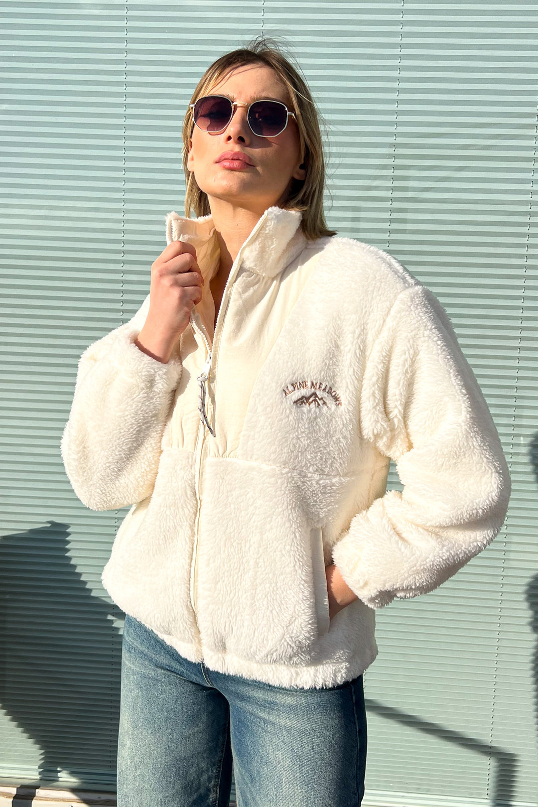 MPL Women's Plush Zippered Jacket 5194 - Los Angeles