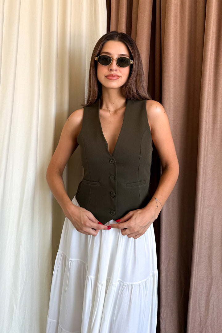 MPL Woman's Back Belted Vest 6796 - Lage