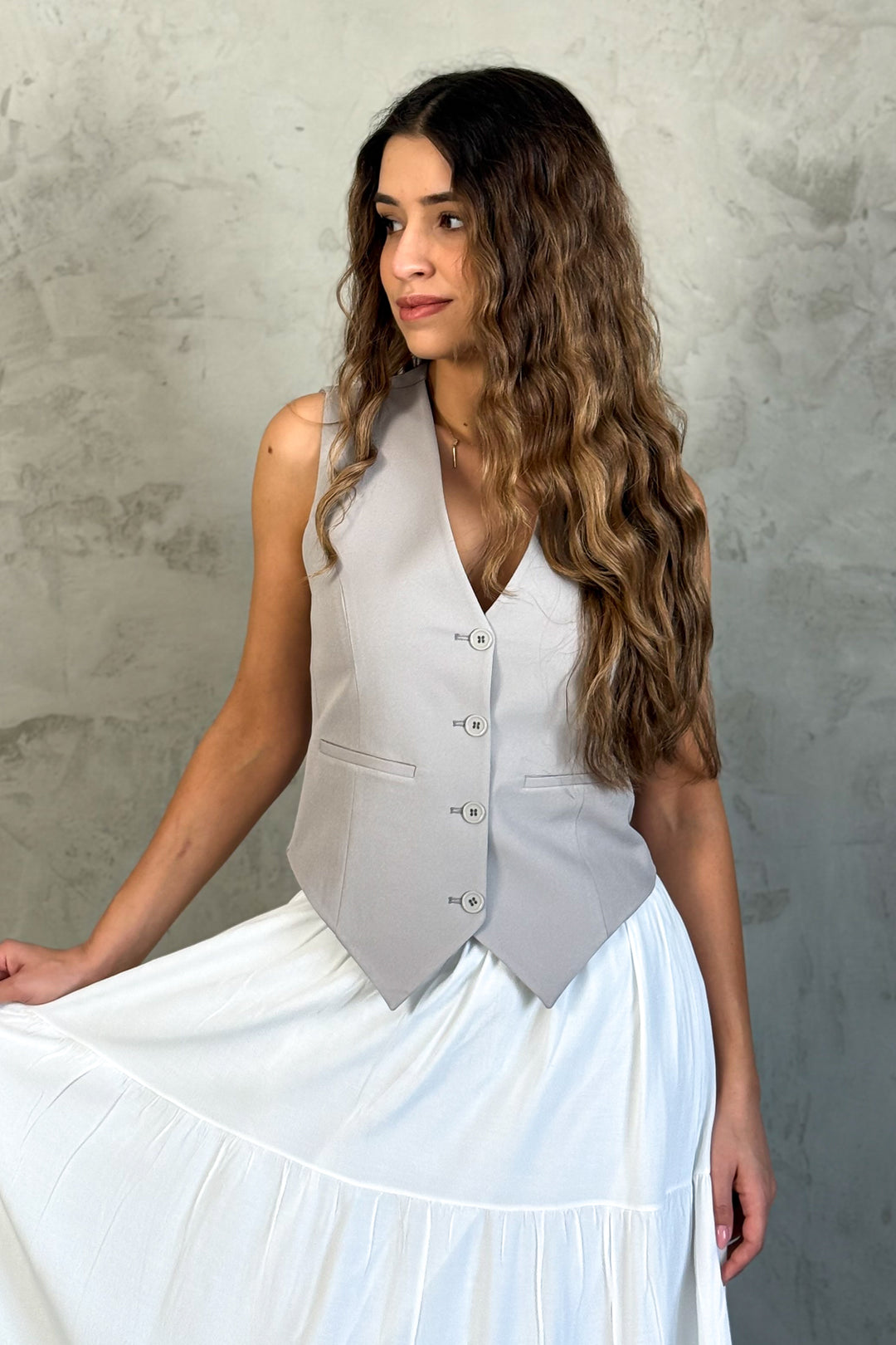 MPL Woman's Back Belted Vest 6796 - Roy