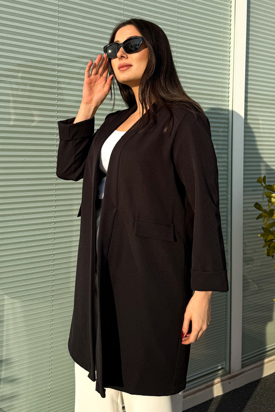 MPL Women's Plus Size Long Jacket 2335 - Chieri