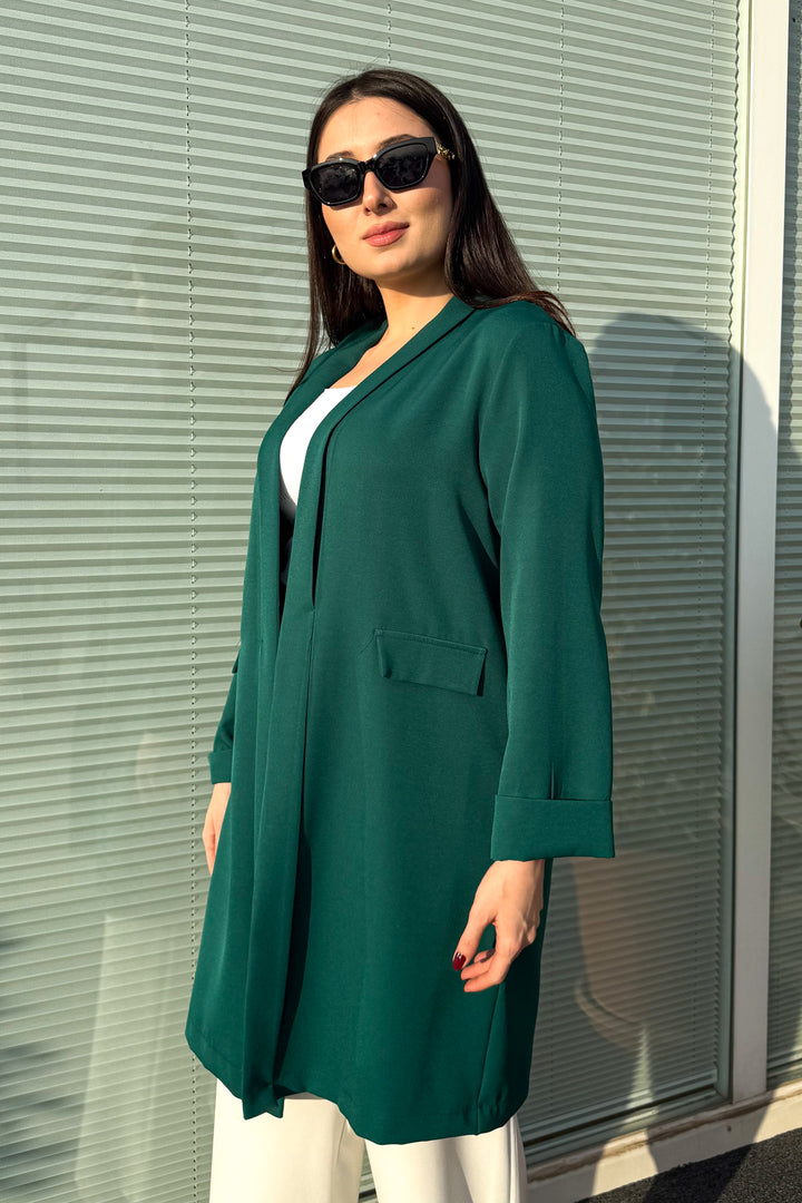 MPL Women's Plus Size Long Jacket 2335 - Inca