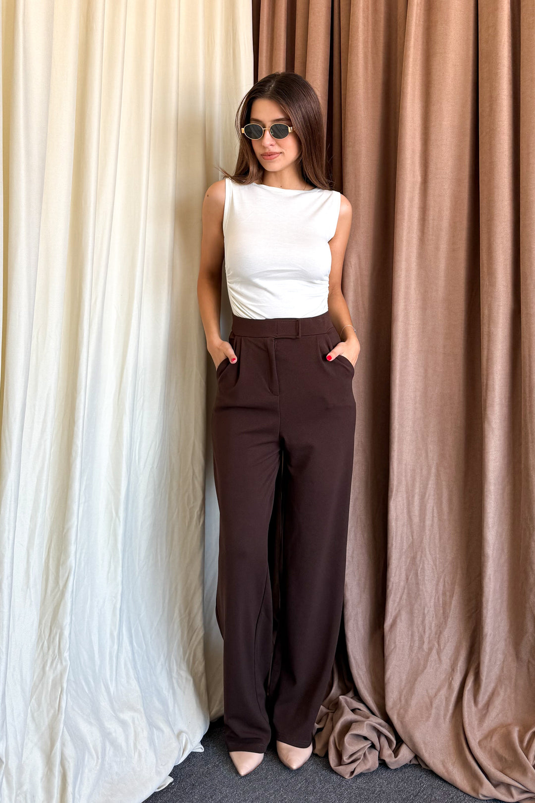 MPL Woman Striped Palazzo Pants 2995 - Elyria