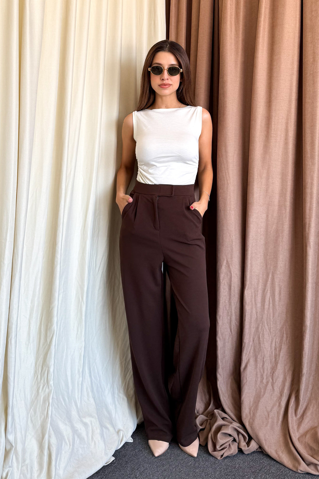 MPL Woman Striped Palazzo Pants 2995 - Elyria