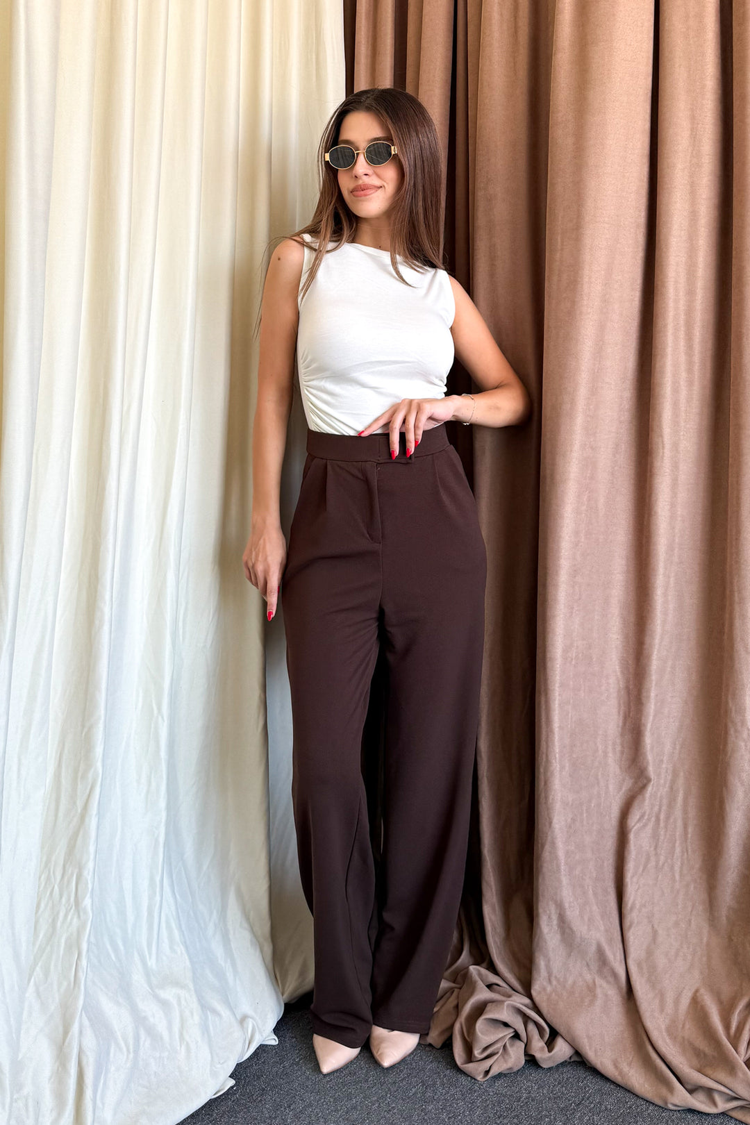 MPL Woman Striped Palazzo Pants 2995 - Elyria
