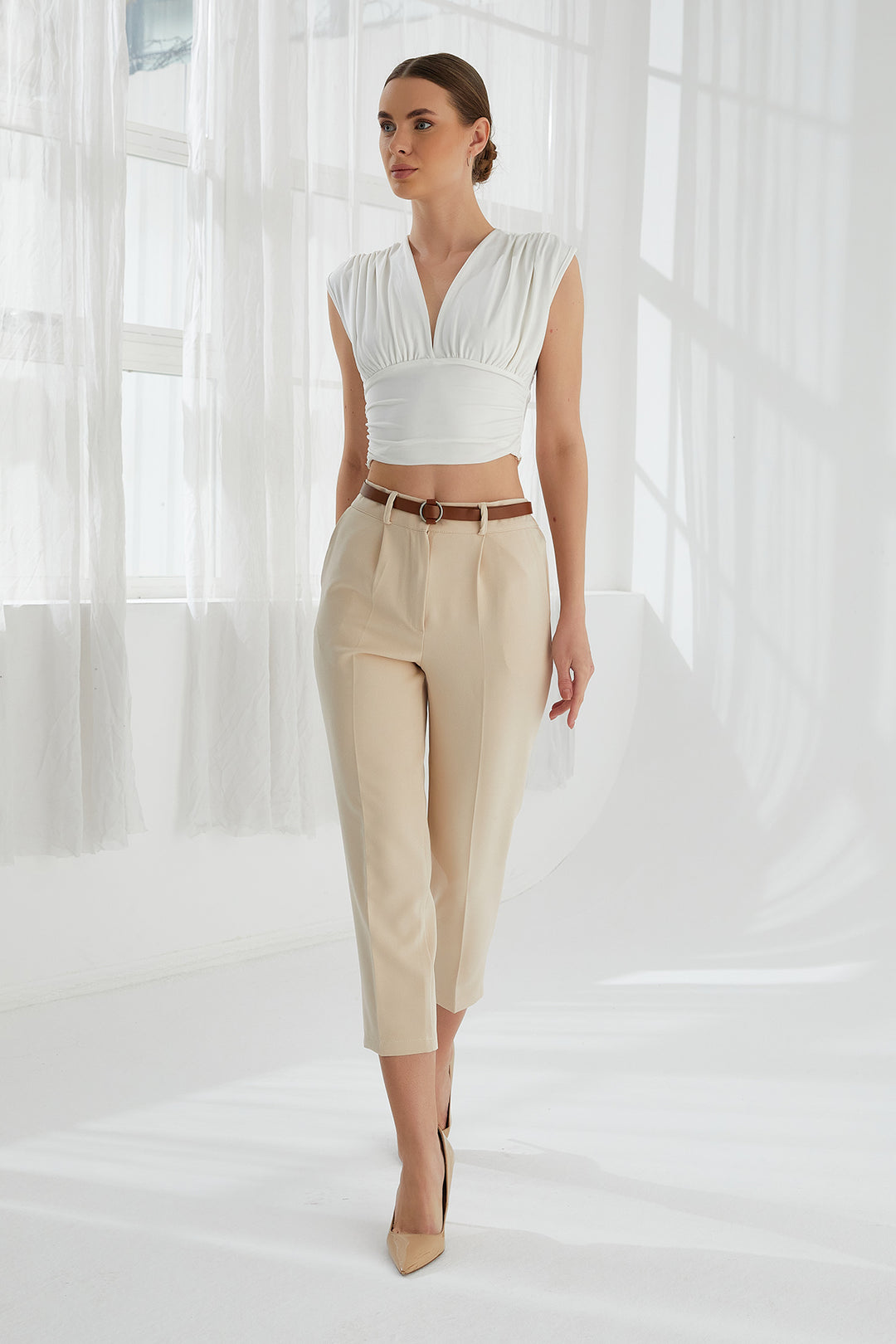 MPL Woman Slim Fit High Waist Pants 4577 - Manacor