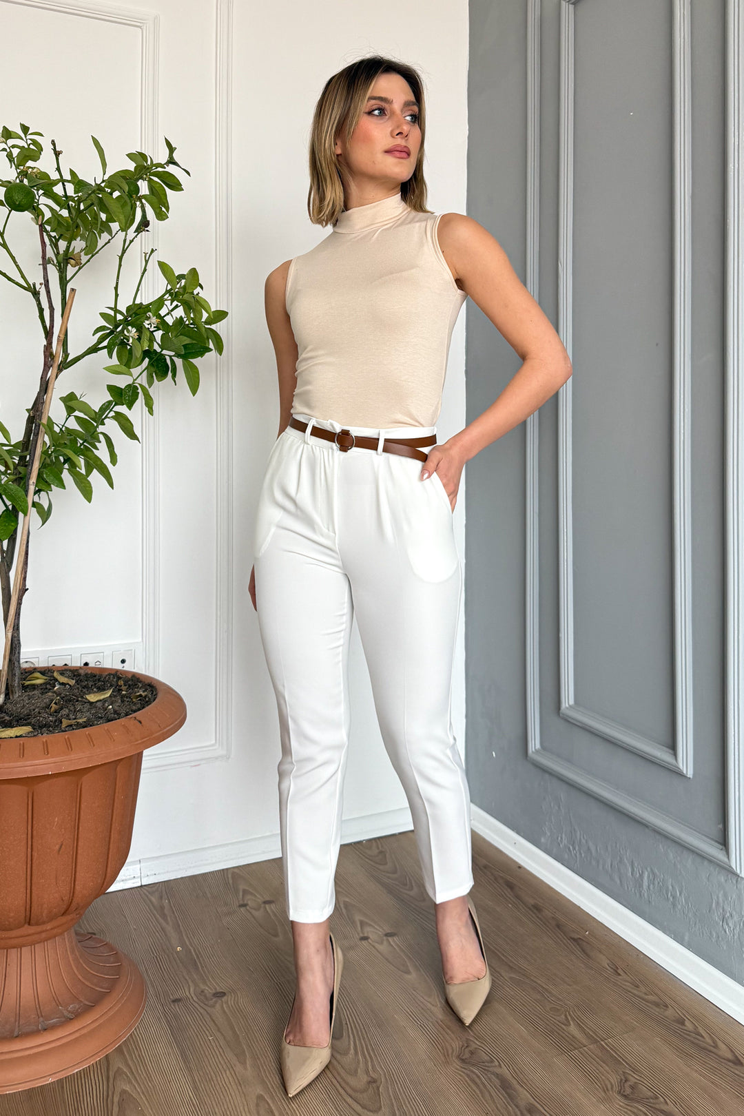 MPL Woman Slim Fit High Waist Pants 4577 - Nogales