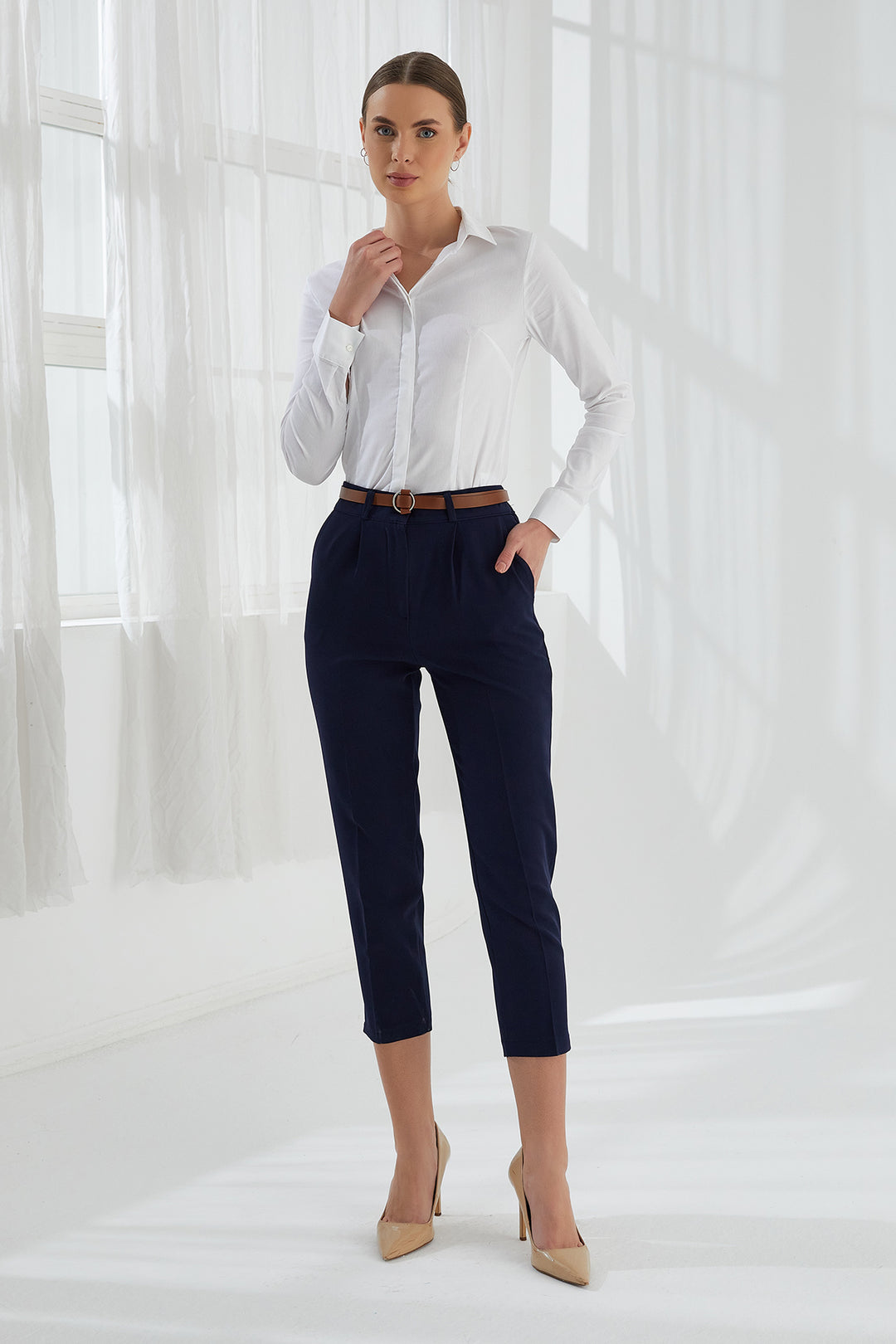 MPL Women's Slim Fit High-Waisted Pants 4577 - Cosamaloapan