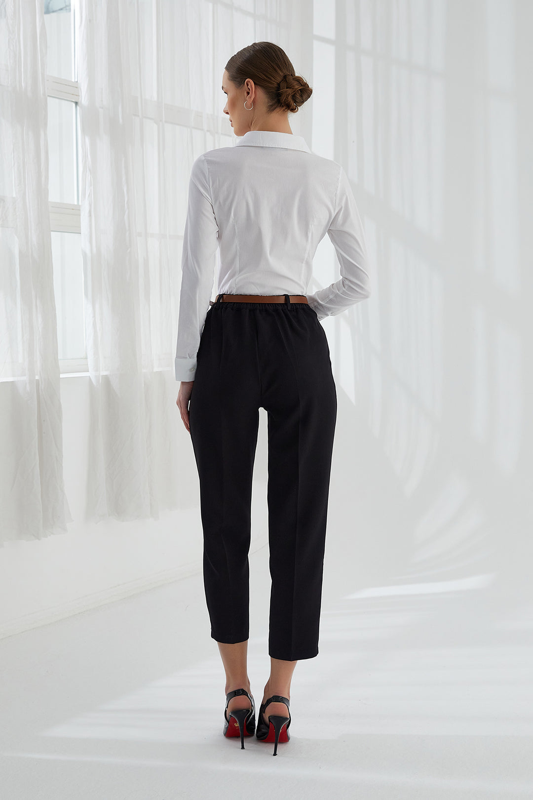 MPL Woman Slim Fit High Waist Pants 4577 - Columbia
