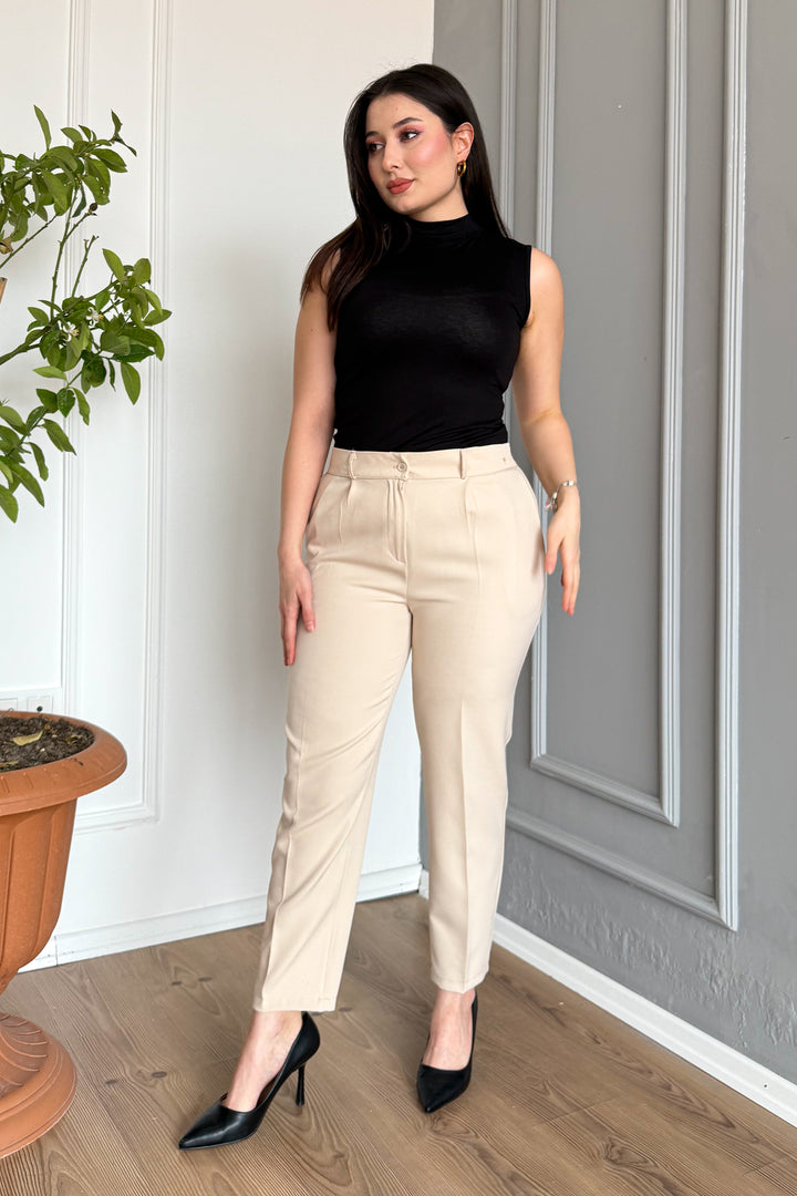 MPL Woman Battal Buttoned Trousers 7730 - Perth