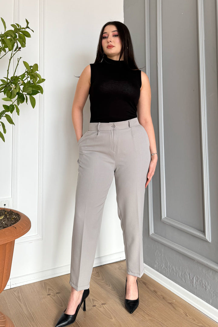 MPL Woman Battal Buttoned Trousers 7730 - Metairie