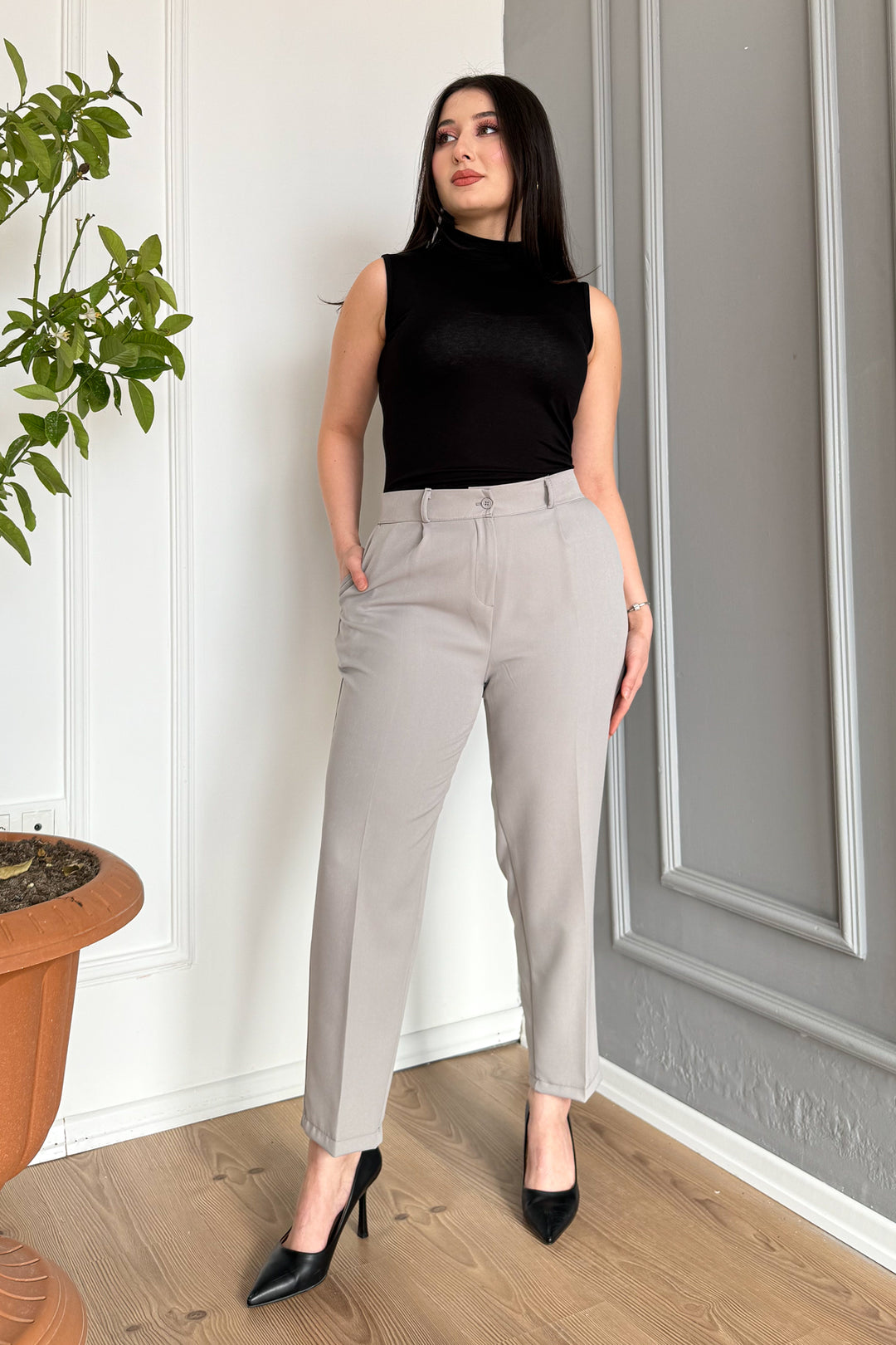 MPL Woman Battal Buttoned Trousers 7730 - Metairie
