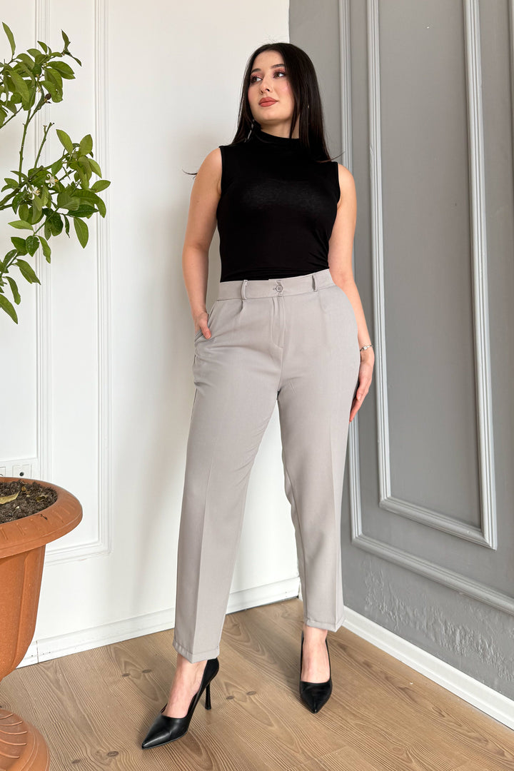 MPL Woman Battal Buttoned Trousers 7730 - Metairie