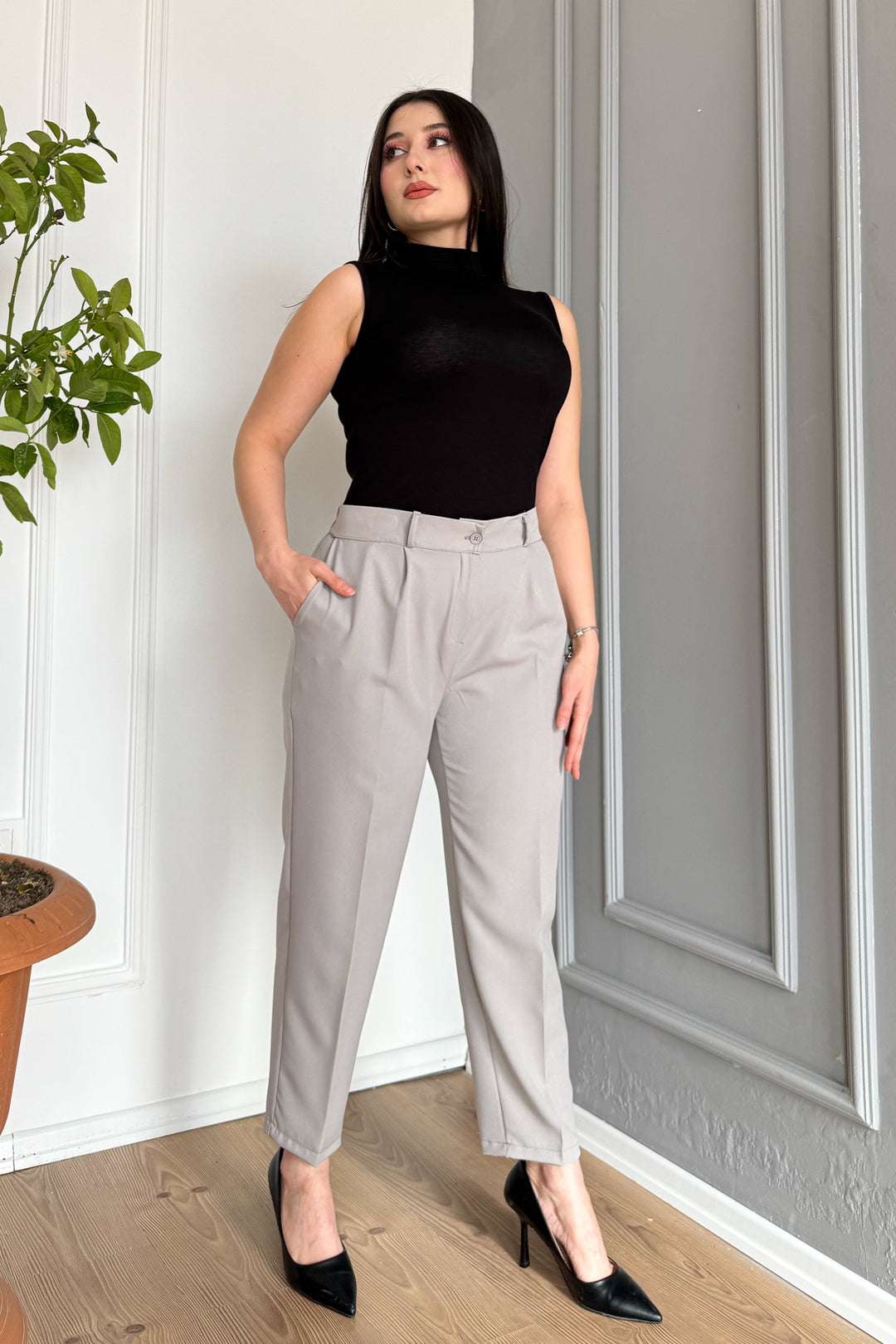 MPL Woman Battal Buttoned Trousers 7730 - Metairie