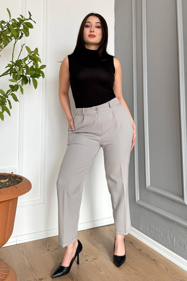 MPL Woman Battal Buttoned Trousers 7730 - Metairie