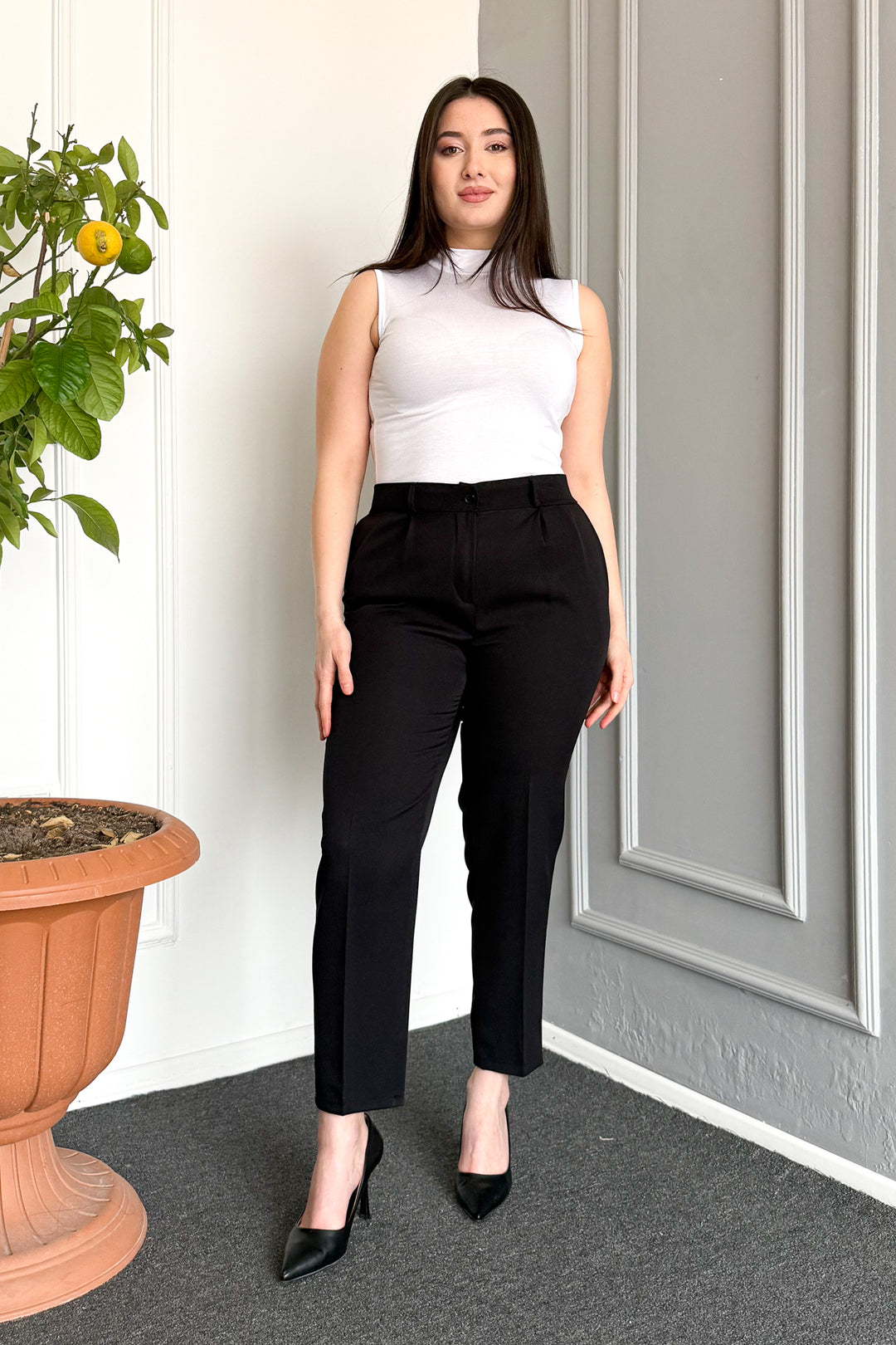 MPL Woman Battal Buttoned Trousers 7730 - El Pueblito