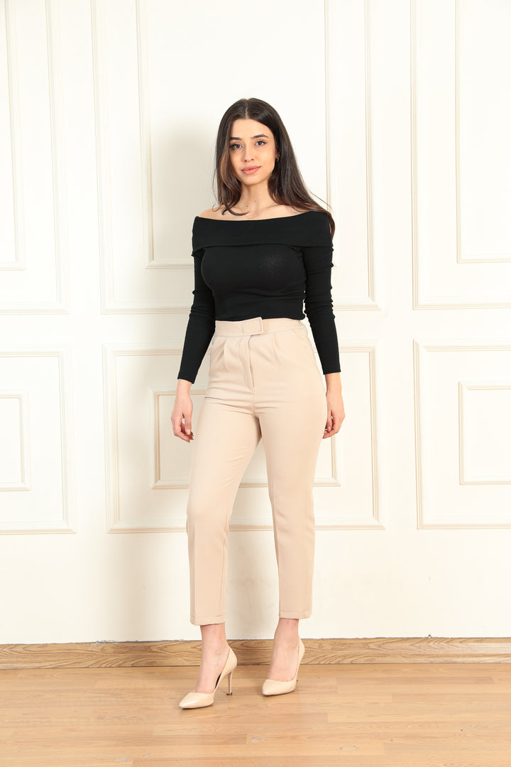 MPL Woman Striped Carrot Leg Pants 8325 - Miranda de Ebro