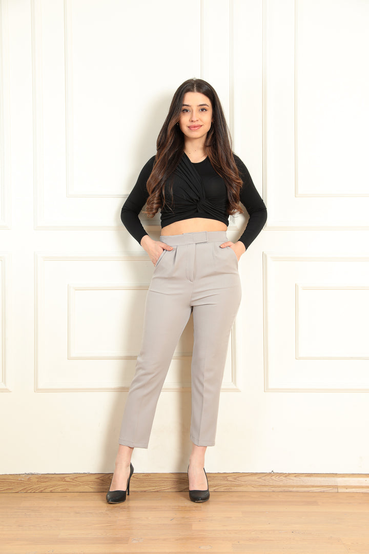 MPL Women's Striped Carrot Leg Pants 8325 - Chihuahua