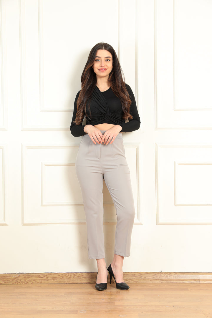 MPL Women's Striped Carrot Leg Pants 8325 - Chihuahua