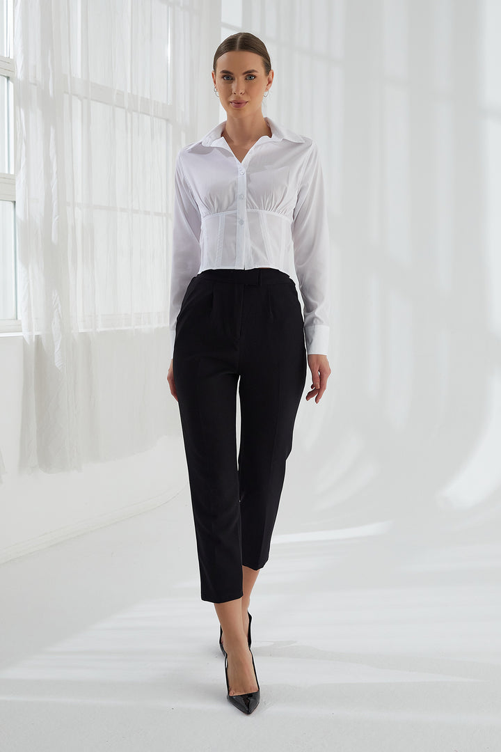 MPL Woman Striped Carrot Leg Pants 8325 - Cape Coral