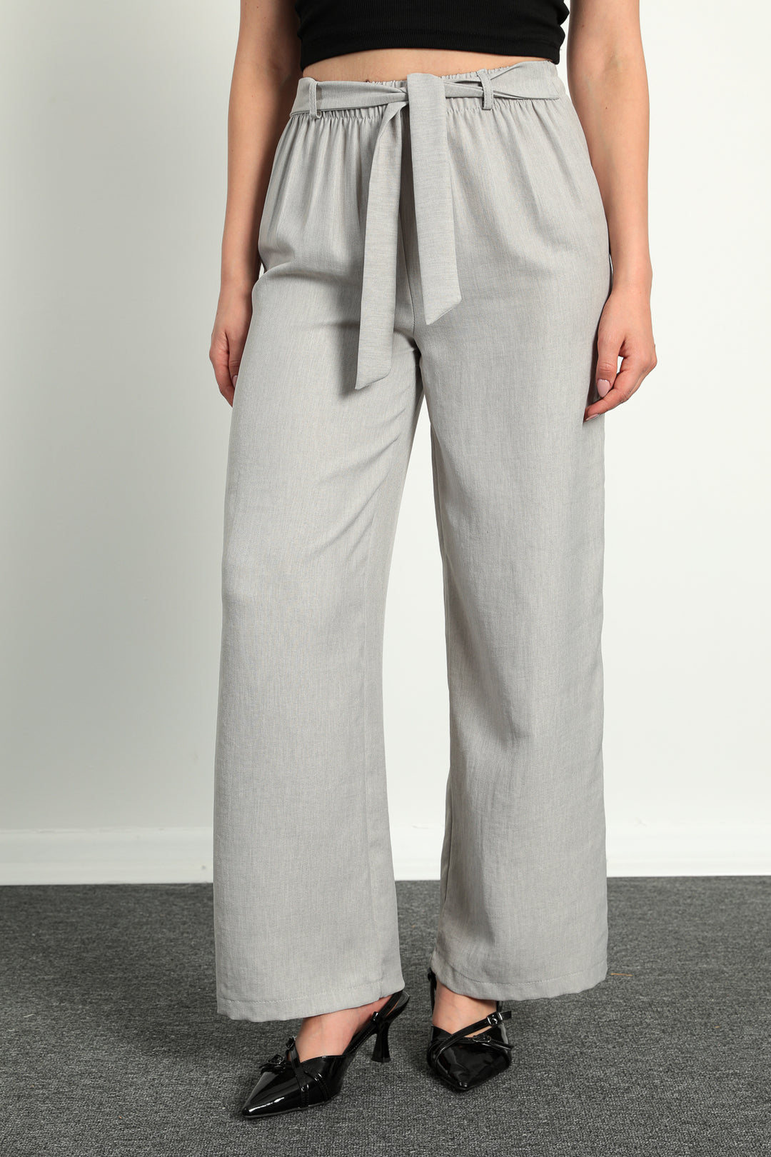MPL Women's Belted Palazzo Pants - Poissy