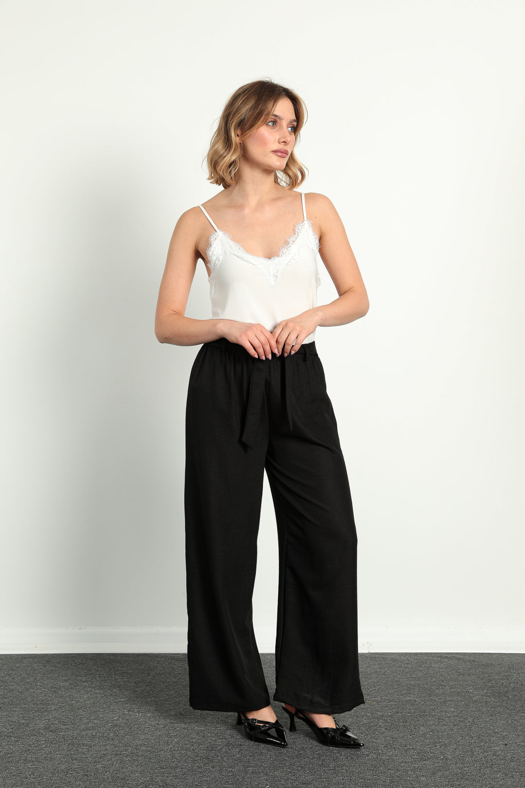 MPL Women's Belted Palazzo Pants - Broken Arrow
