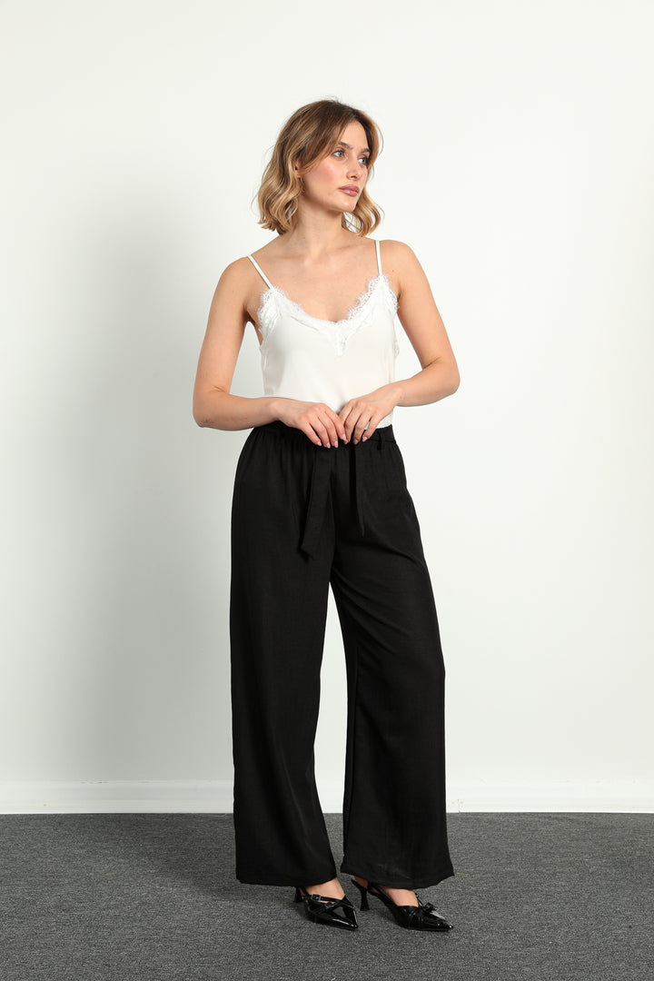 MPL Women's Belted Palazzo Pants - Broken Arrow