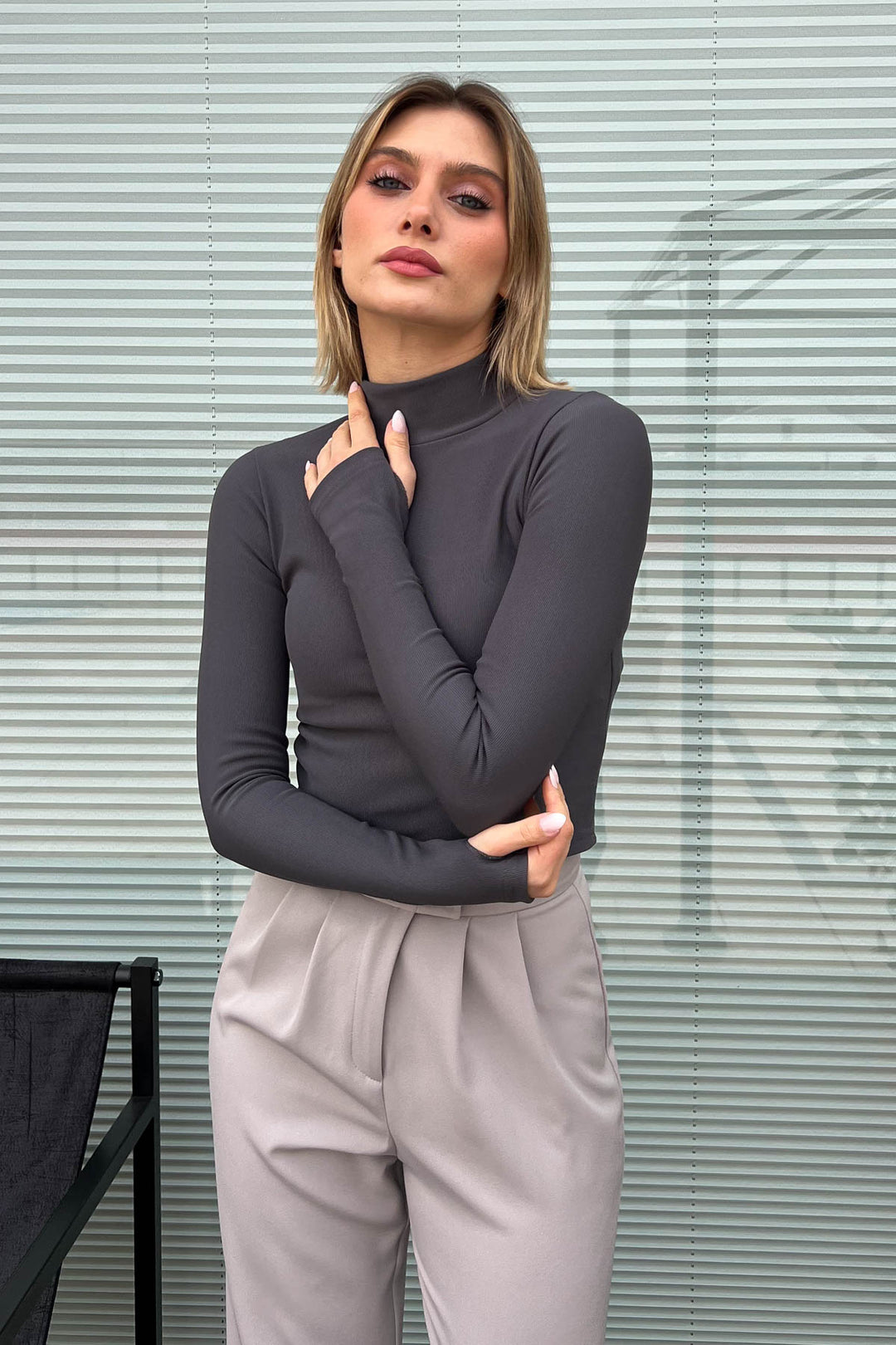 MPL Woman Fisherman Collar Long Sleeve Bodysuit 2166 - Whitby