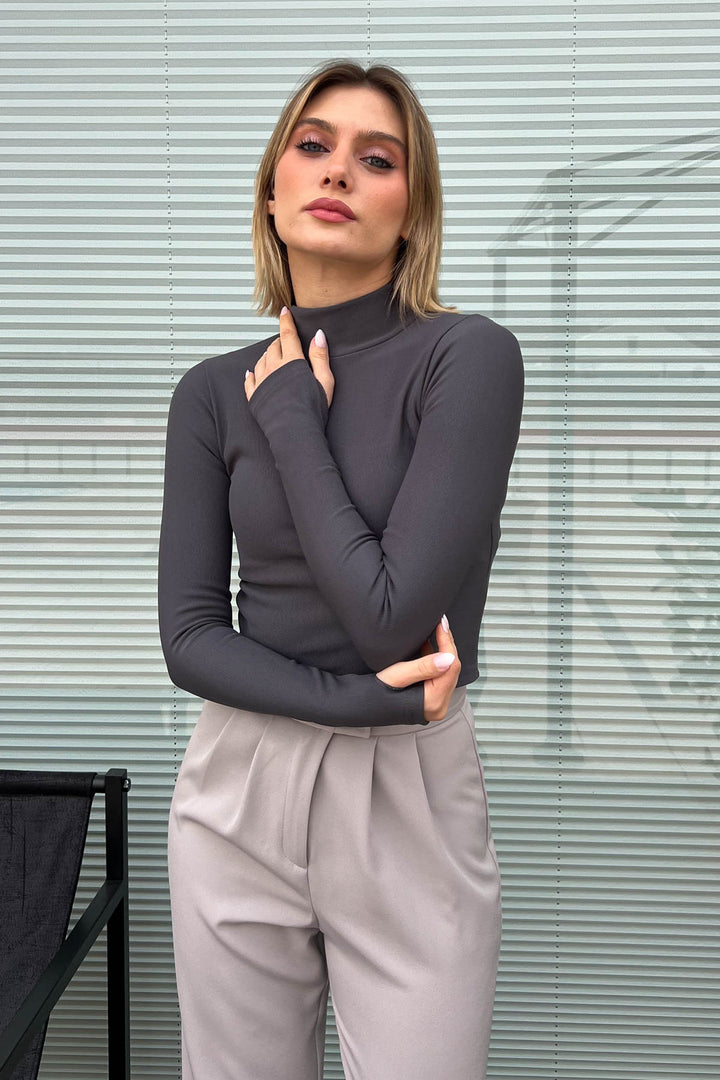 MPL Woman Fisherman Collar Long Sleeve Bodysuit 2166 - Whitby