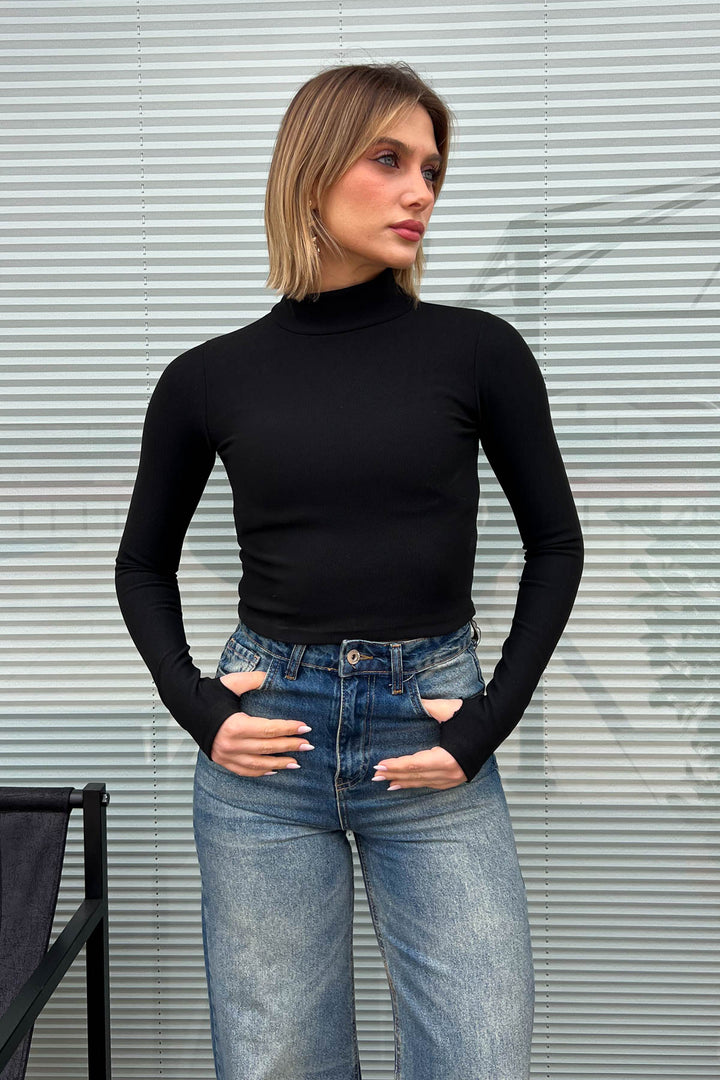MPL Woman Fisherman Collar Long Sleeve Bodysuit 2166 - Santa Monica